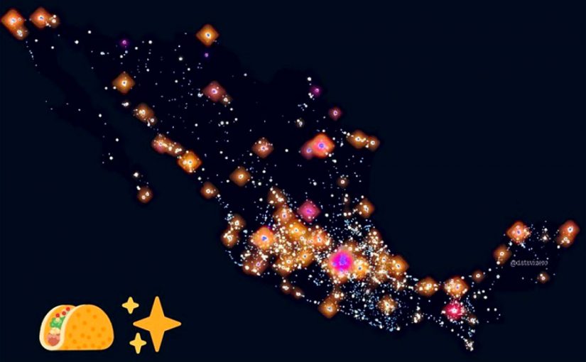 Taco Universe: El mapa que muestra las taquerías de México