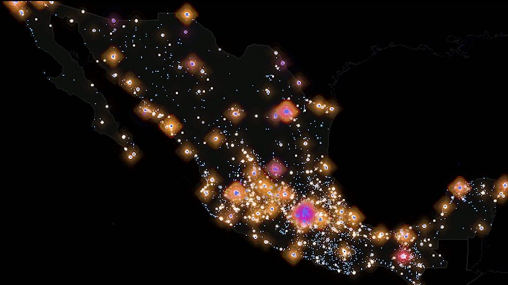 Taco Universe: El mapa que muestra las taquerías de México