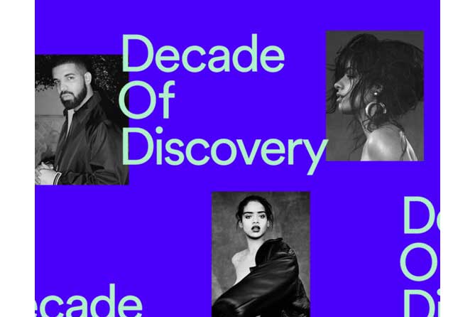 Estos son los artistas más escuchados de la década 2010-2019, según Spotify