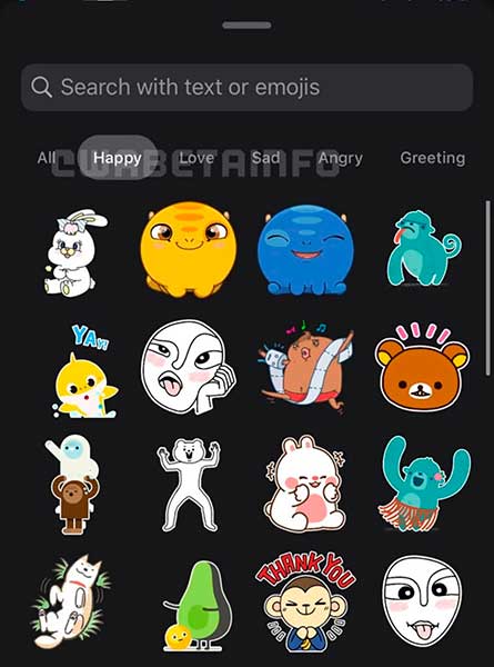 Buscador de stickers WhatsApp