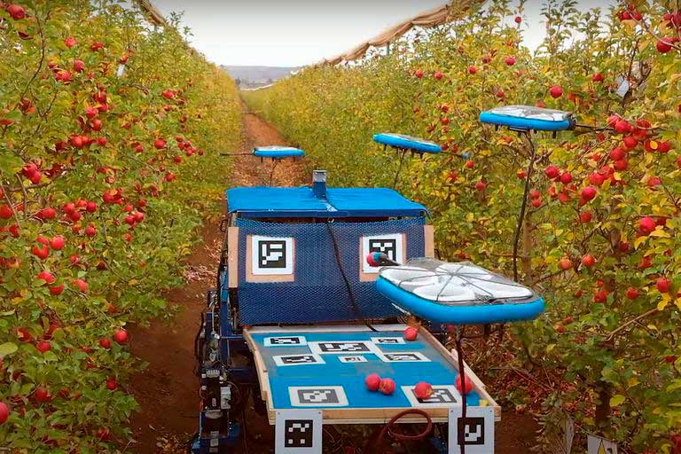 Drones de cosecha marca Tevel