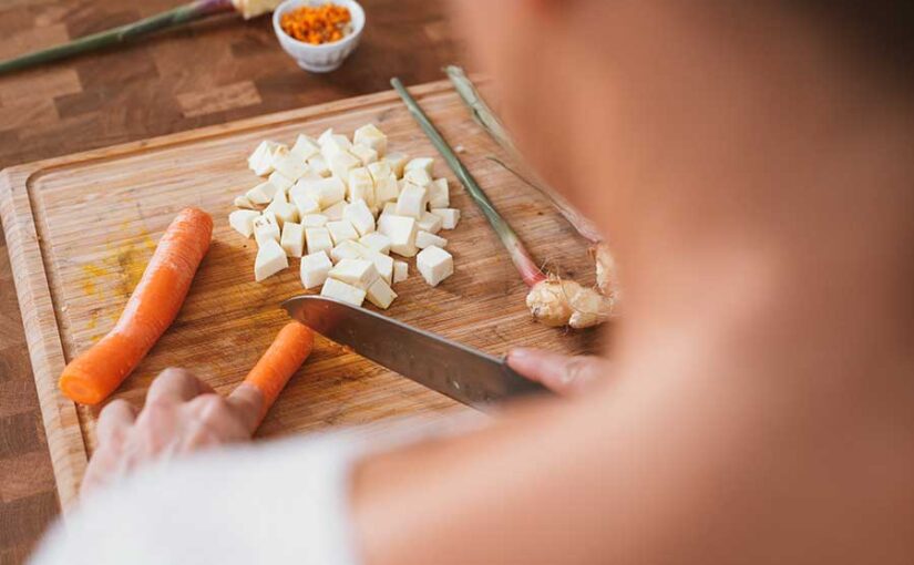 Cortando vegetales