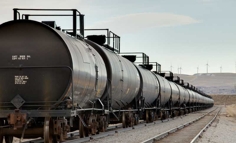 Transporte de petróleo en tren