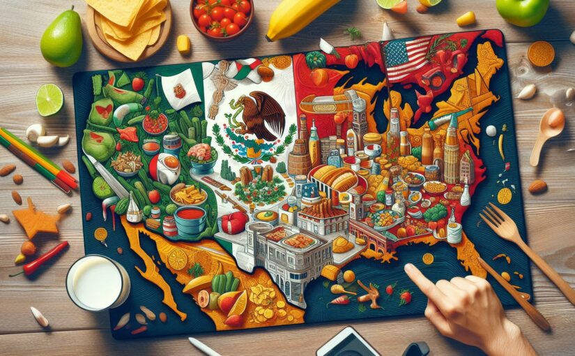magen 0001: La influencia mexicana en USA: 5 productos que conquistaron el mundo… pero no son de México. Creada con IA Microsoft Designer.