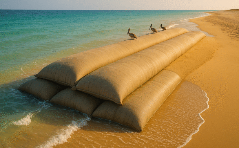 Descubre cómo los geotubos y geocontenedores están transformando la protección de playas en México: qué son, ventajas, riesgos y casos reales en Yucatán y Campeche.